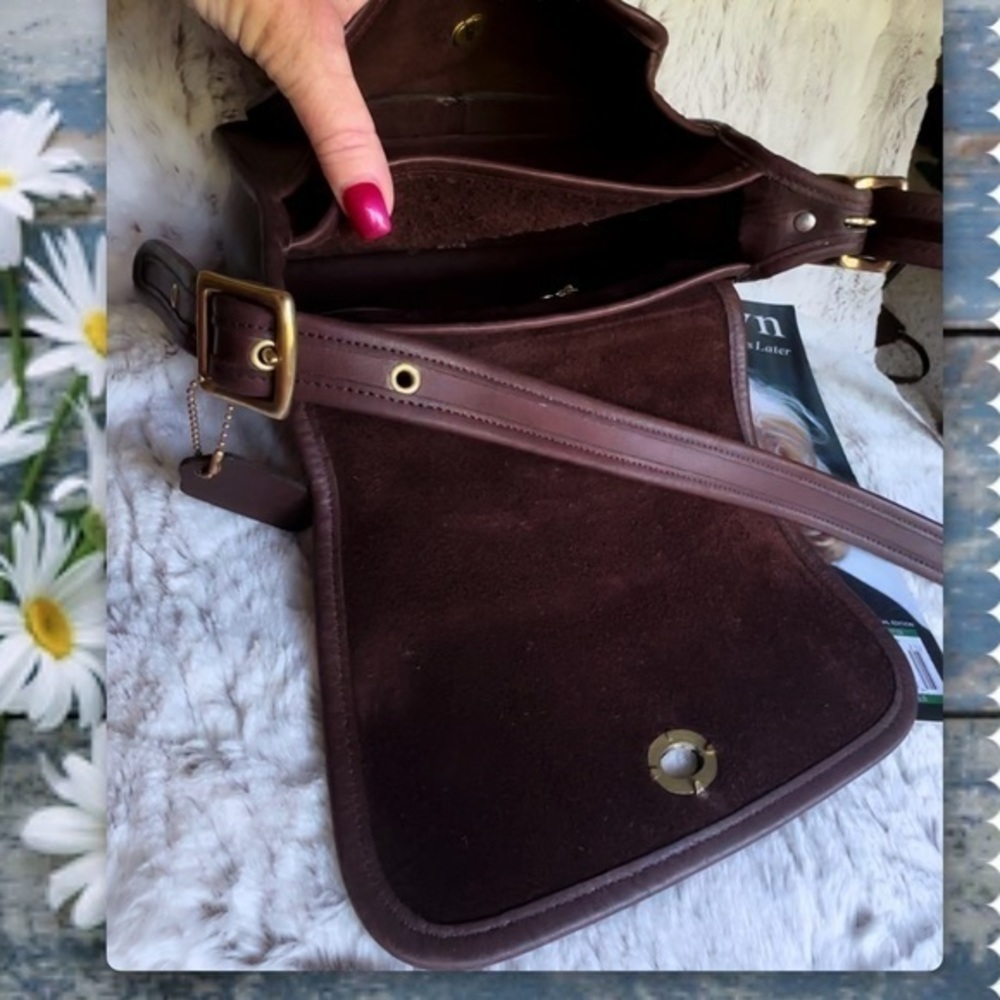 COACH MAHOGANY BROWN CROSSBODY RAMBLER 9061 - Picture 11 of 15